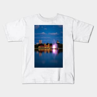 Blue Hour in City Park Kids T-Shirt